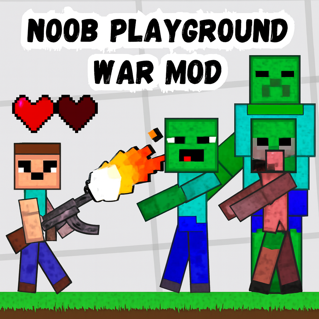 how to play Noob Playground War Mod
